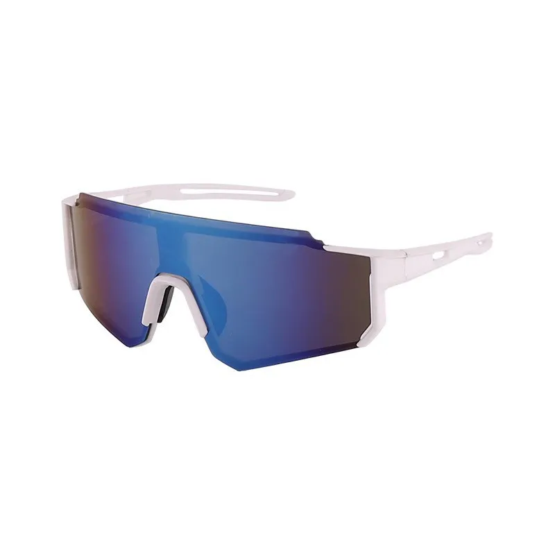 One-Piece Shield Lens Cycling Sunglasses – Unisex Windproof Bike Glasses with Mirrored Coating, UV400 Outdoor Sports Eyewear for Men & Women